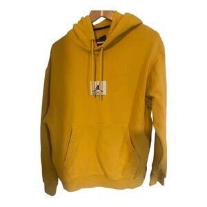 Jordan Men's Mustard Yellow Pullover Hoodie